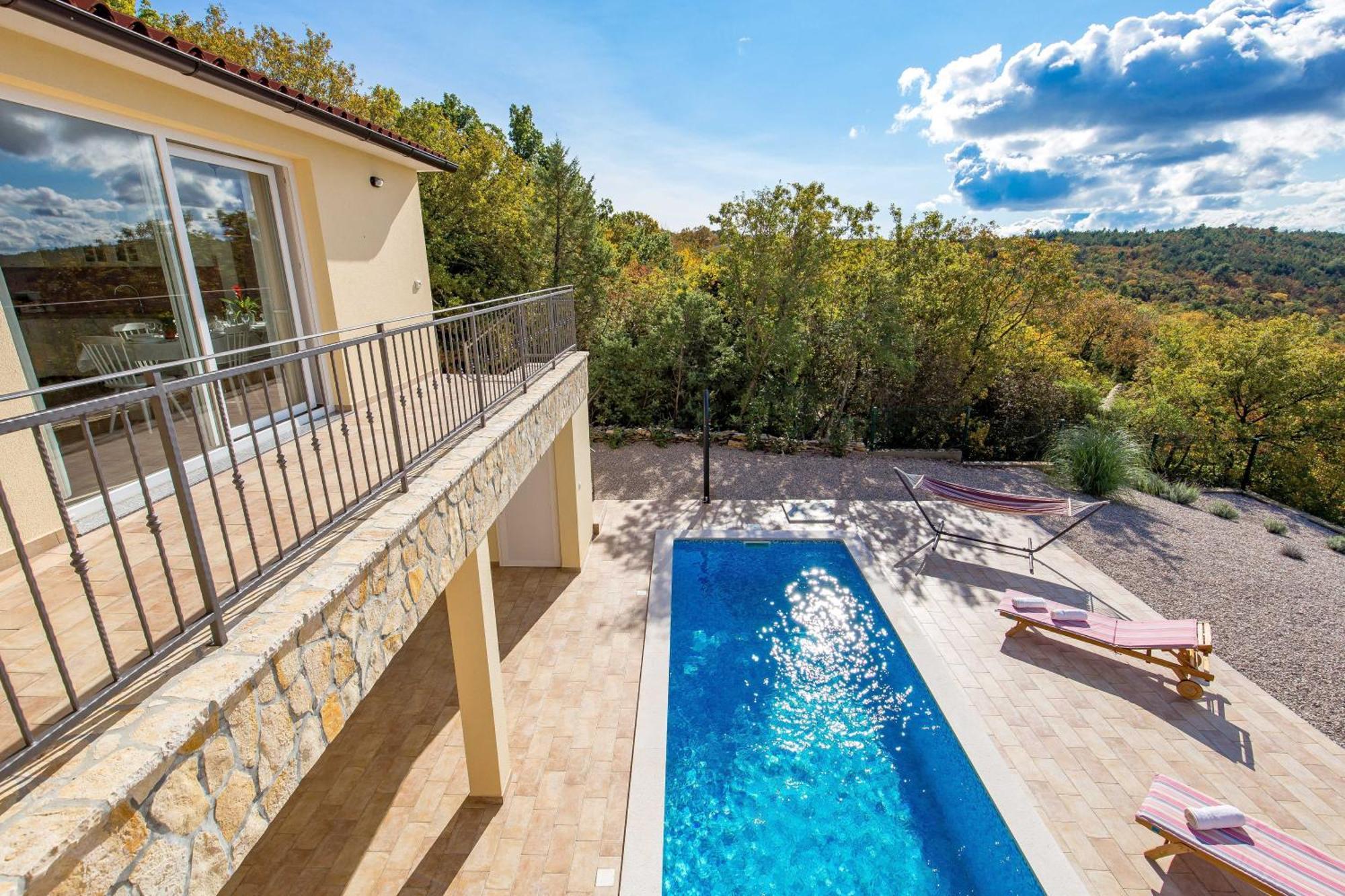 Wonderful Labin Villa With Private Pool And Sea Views Екстер'єр фото