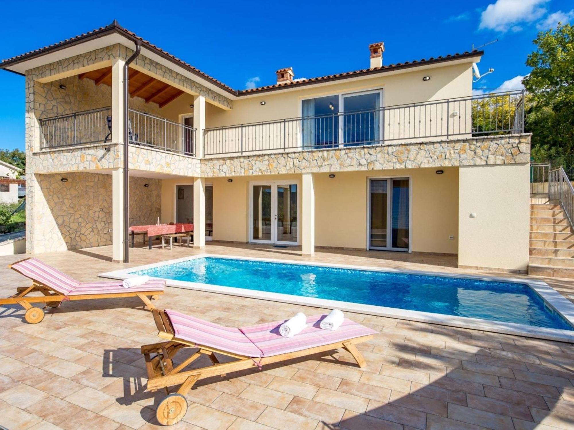 Wonderful Labin Villa With Private Pool And Sea Views Екстер'єр фото
